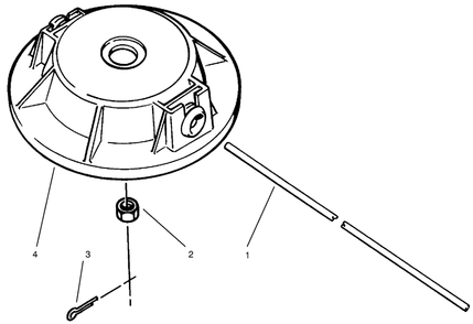 Head Assembly Diagram and Parts List for 51-2760  Lawn Boy Trimmer